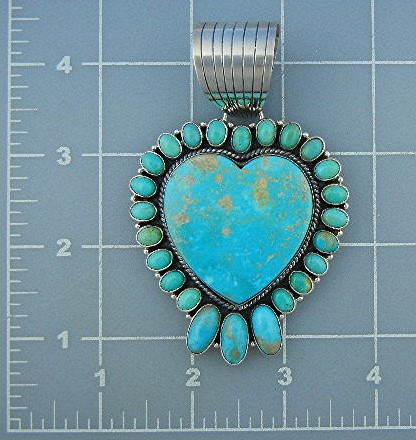 Dan Dodson Sterling Silver Kingman Turquoise Pendant