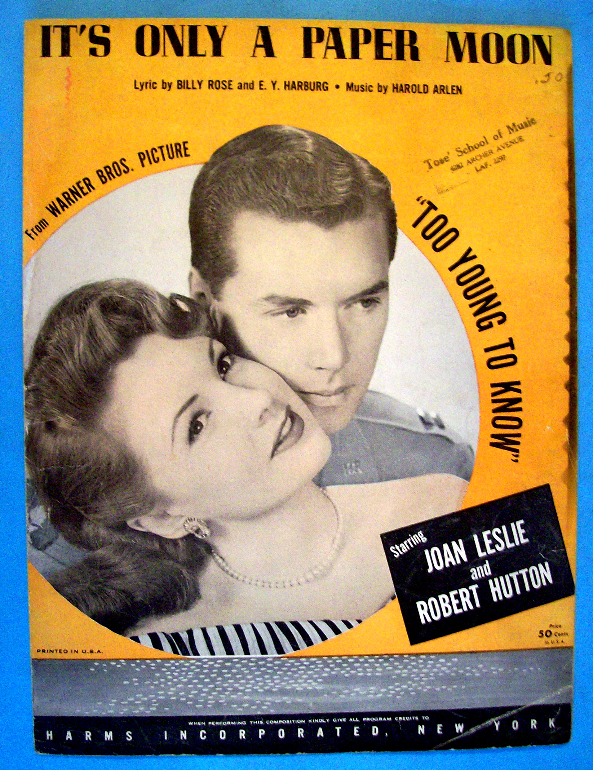 1933 It's Only A Paper Moon-Joan Leslie & Robert Hutton