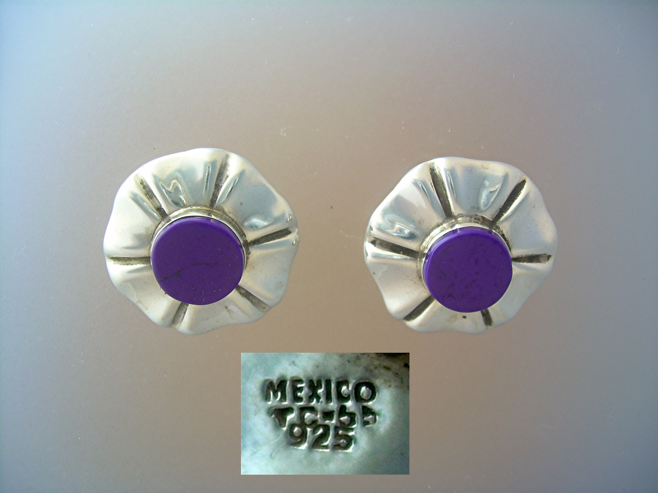 Mexican Sterling Silver Clip Earrings