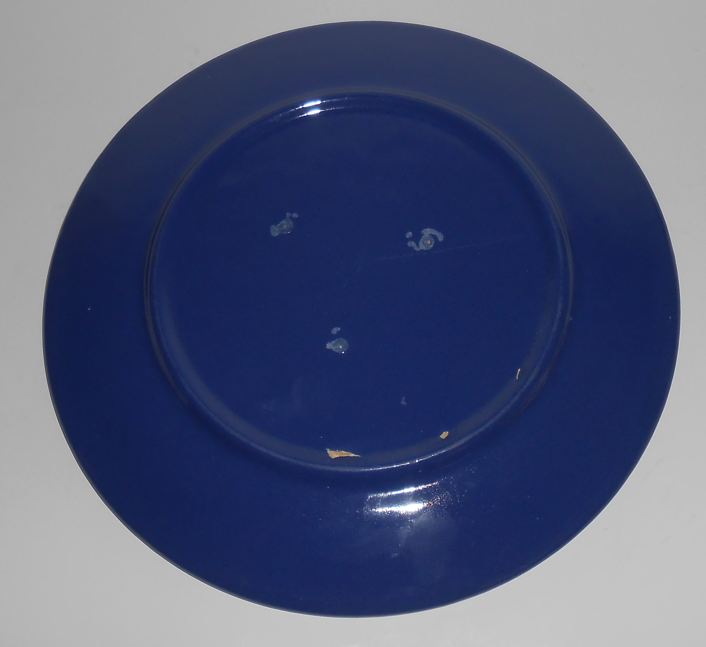 Bauer Pottery Ring Ware 1st Period Cobalt 9.5in Plate