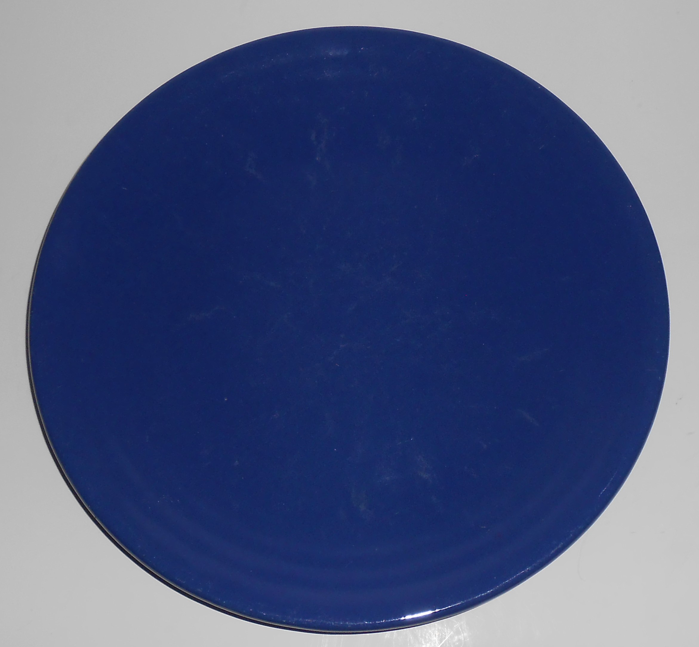 Bauer Pottery Ring Ware 1st Period Cobalt 9.5in Plate