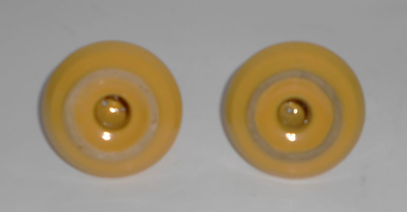 VINTAGE Bauer Pottery Ring Ware Yellow Salt & Pepper Shaker Set