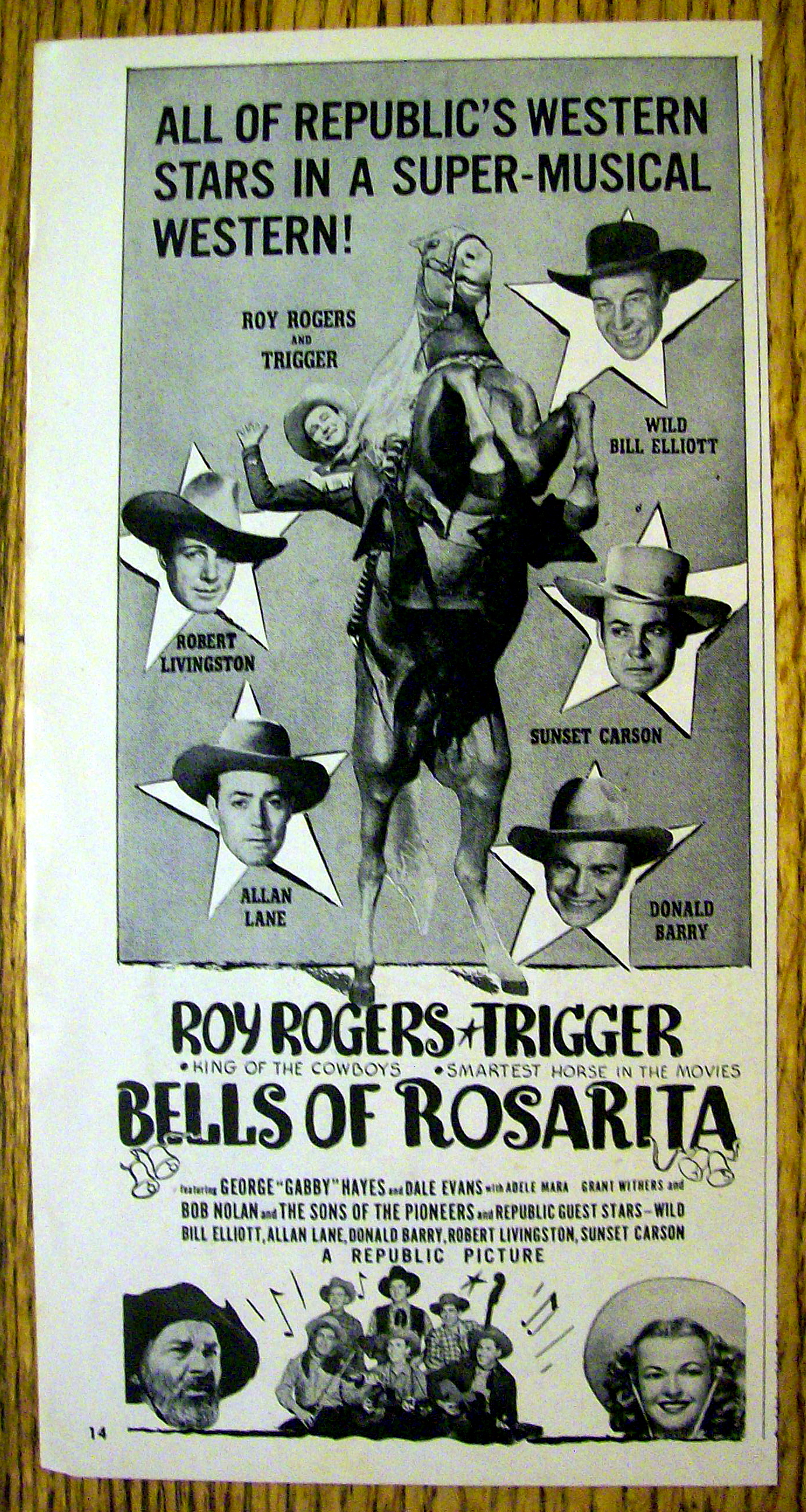 1945 Bells of Rosarita with Roy Rogers & Trigger
