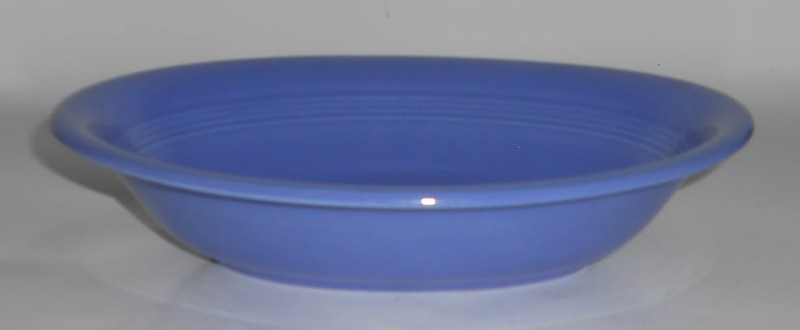 VINTAGE Homer Laughlin Pottery China Harlequin Blue Oval Vegetable Bowl