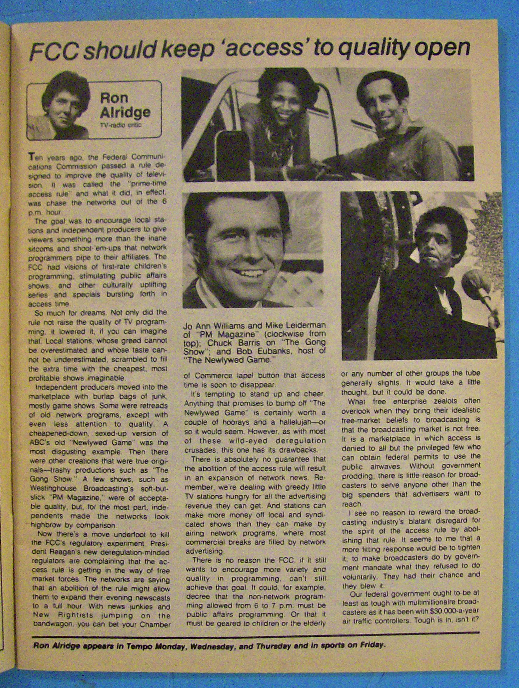 TV Week August 30-September 5, 1981 Robert Wagner