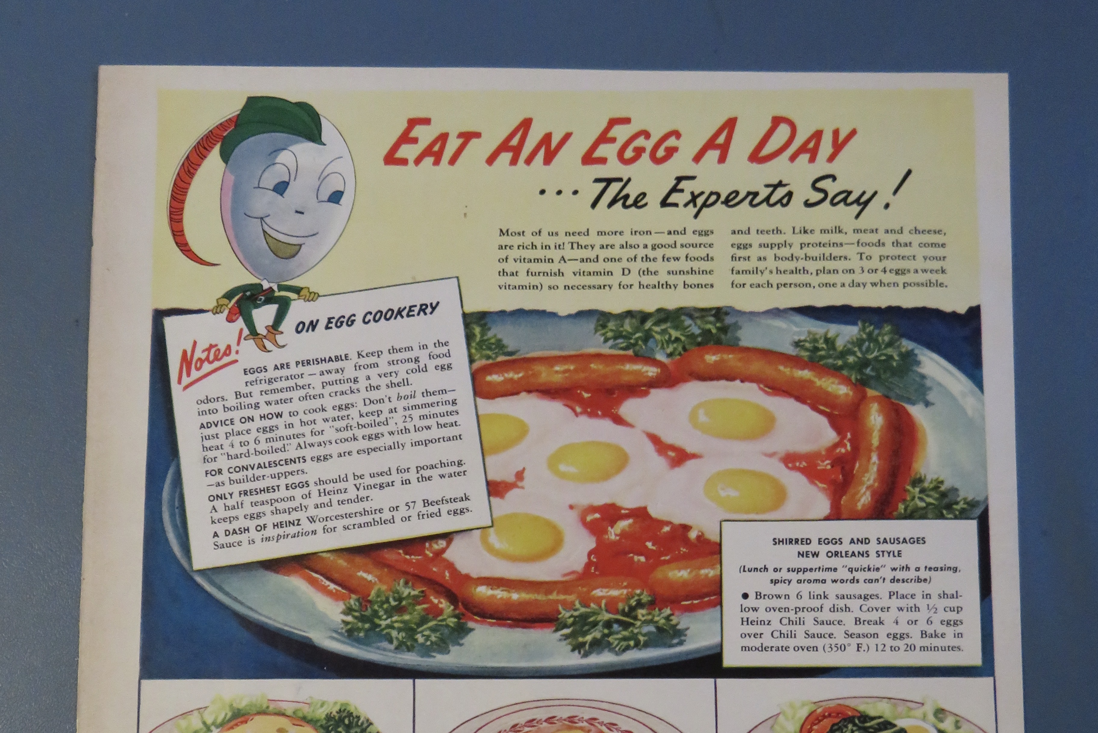 1942 Heinz 57 Varieties with Eat An Egg A Day