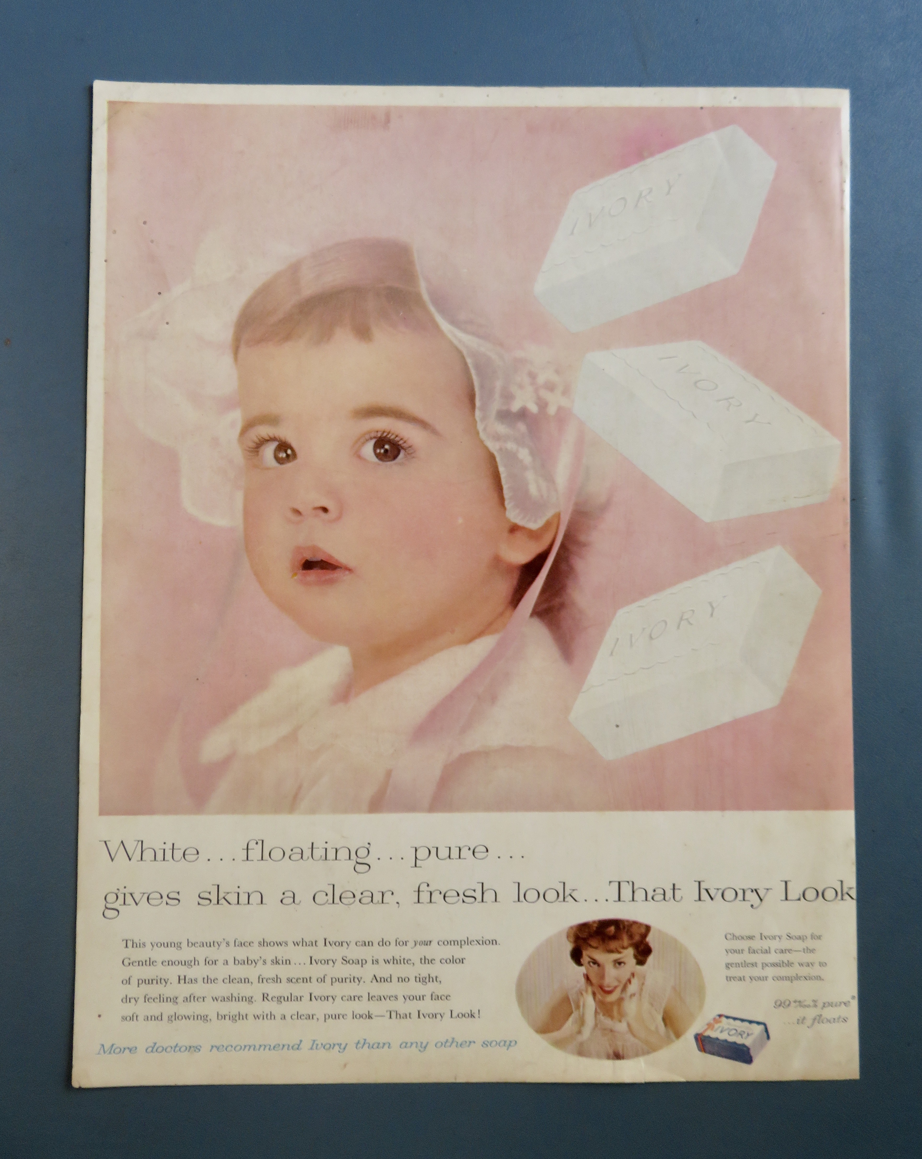 1959 Ivory Soap with Little Girl In A Bonnet