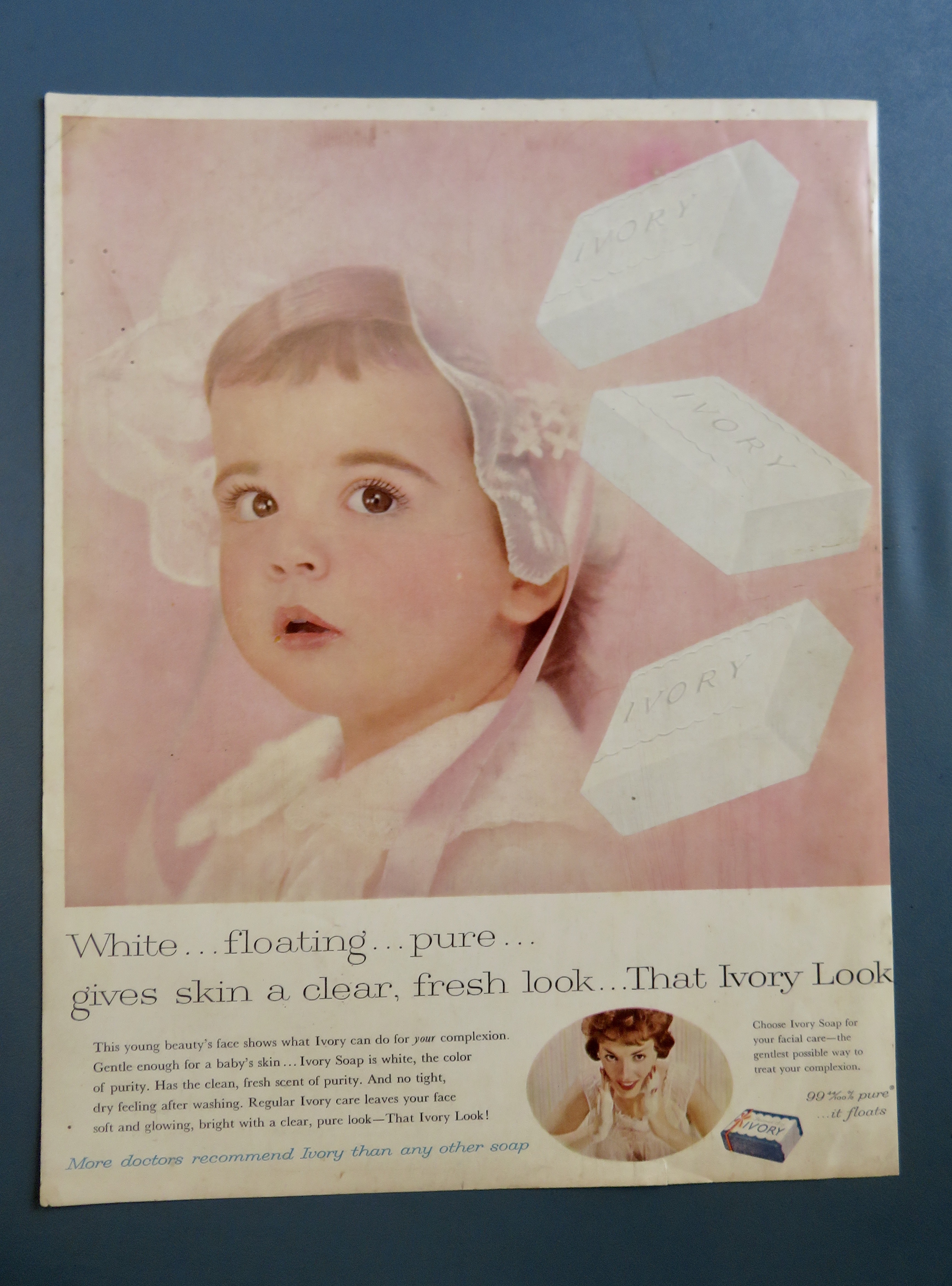 1959 Ivory Soap with Little Girl In A Bonnet