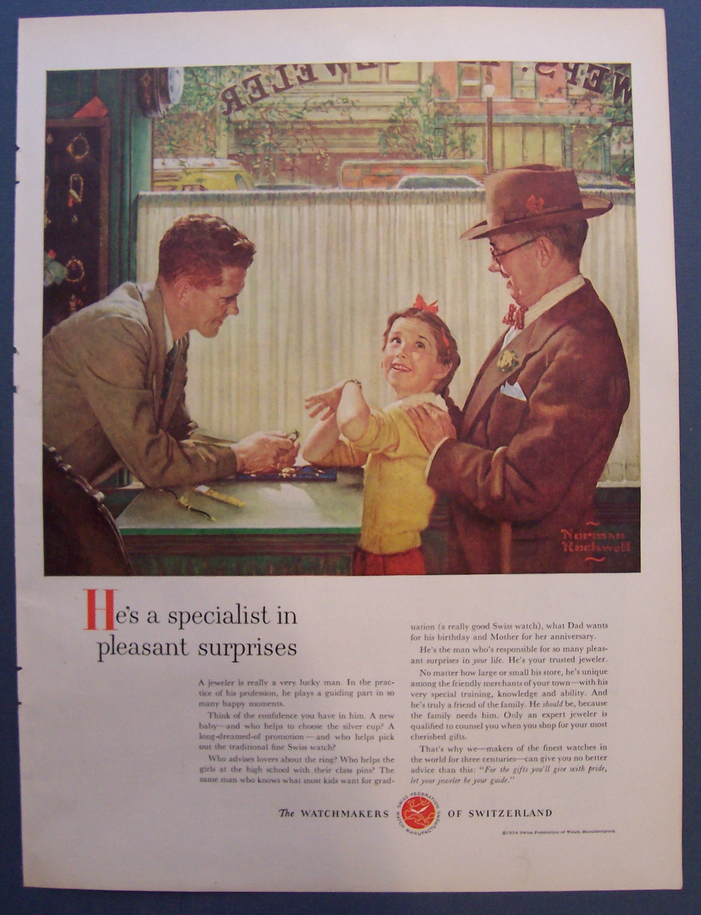 1954 Watchmakers/Norman Rockwell