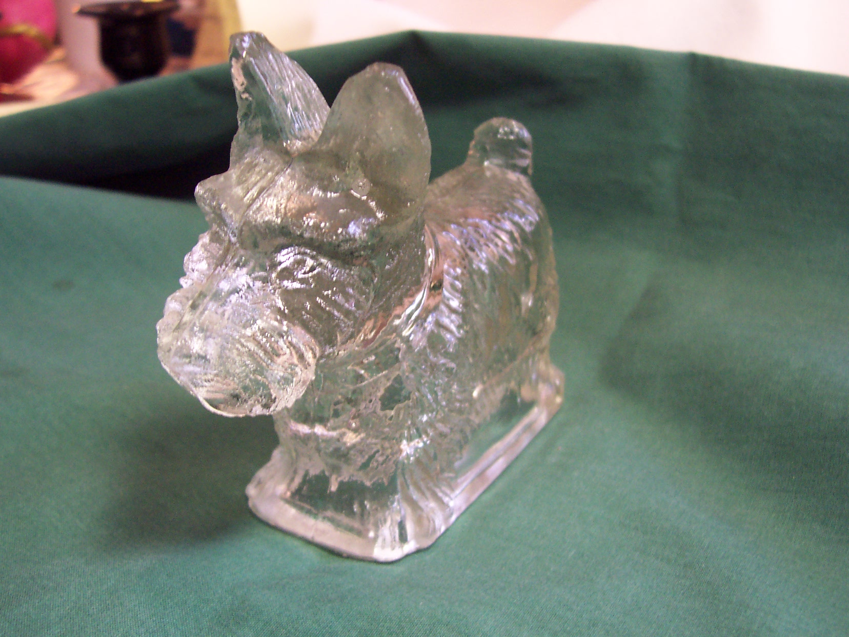 Scottie Dog Candy Container Depression Glass