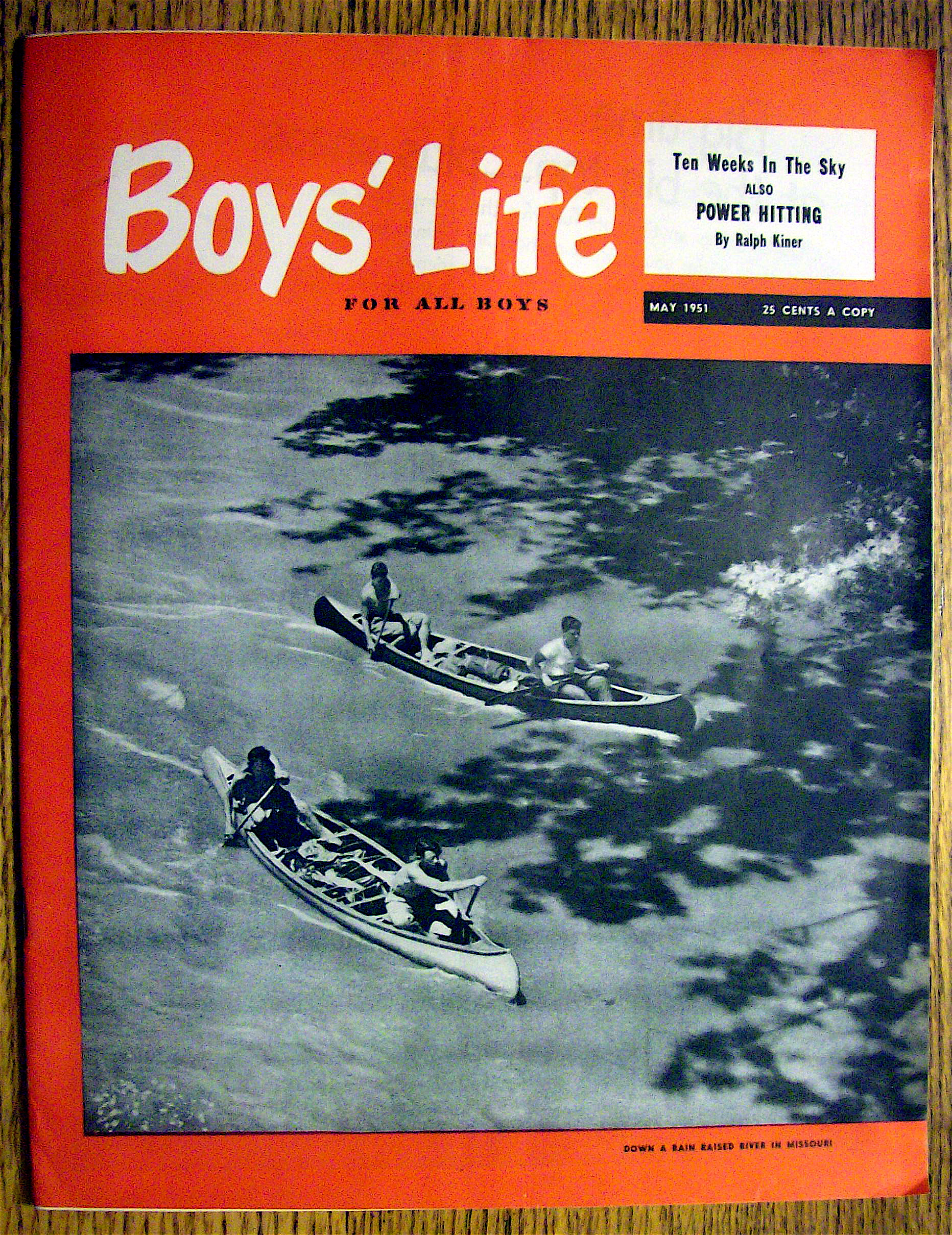 Boys Life Magazine-May 1951-Power Hitting (Ralph Kiner)