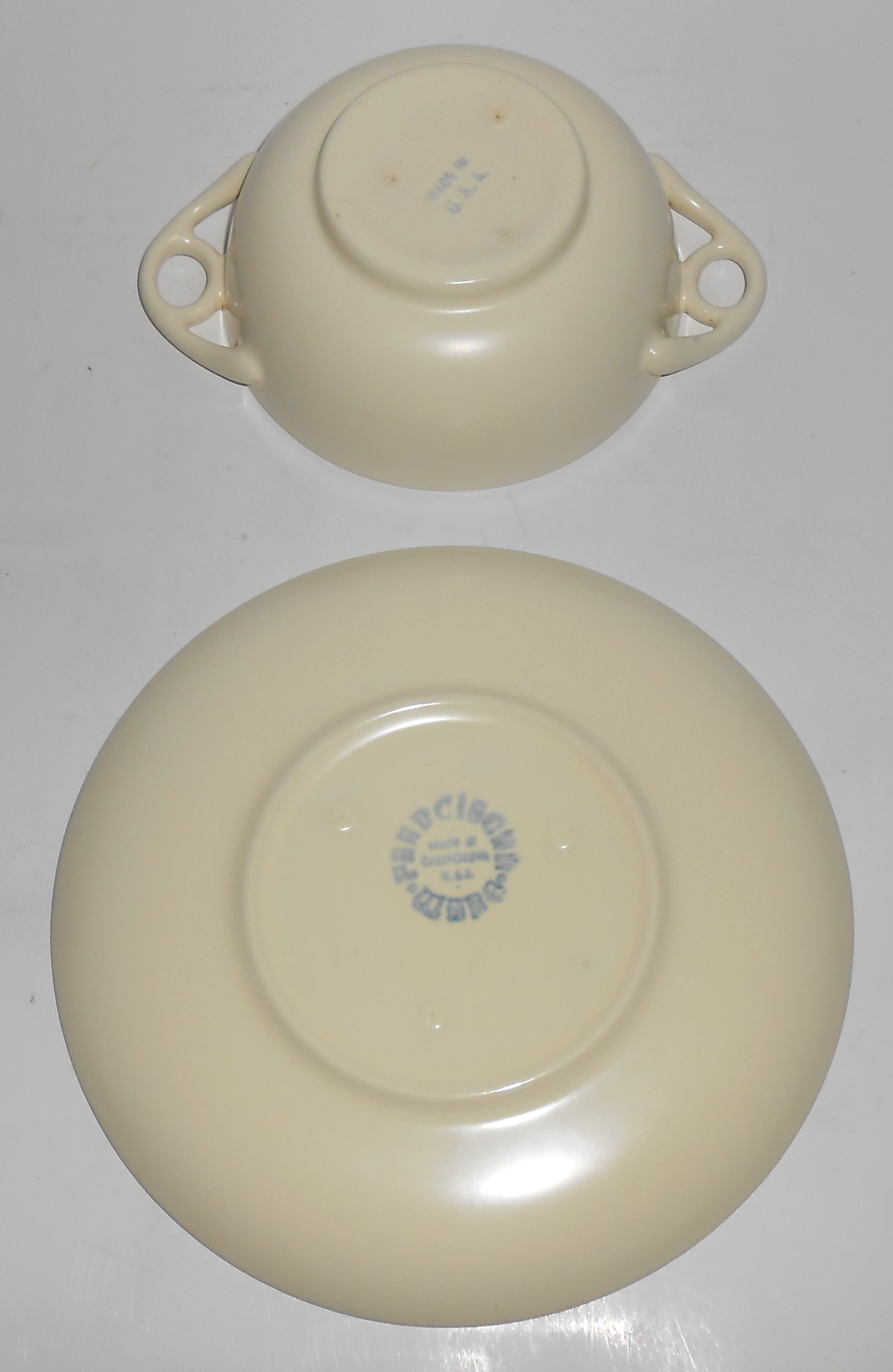 Franciscan Pottery Catalina Rancho Duotone #C-42 Cream