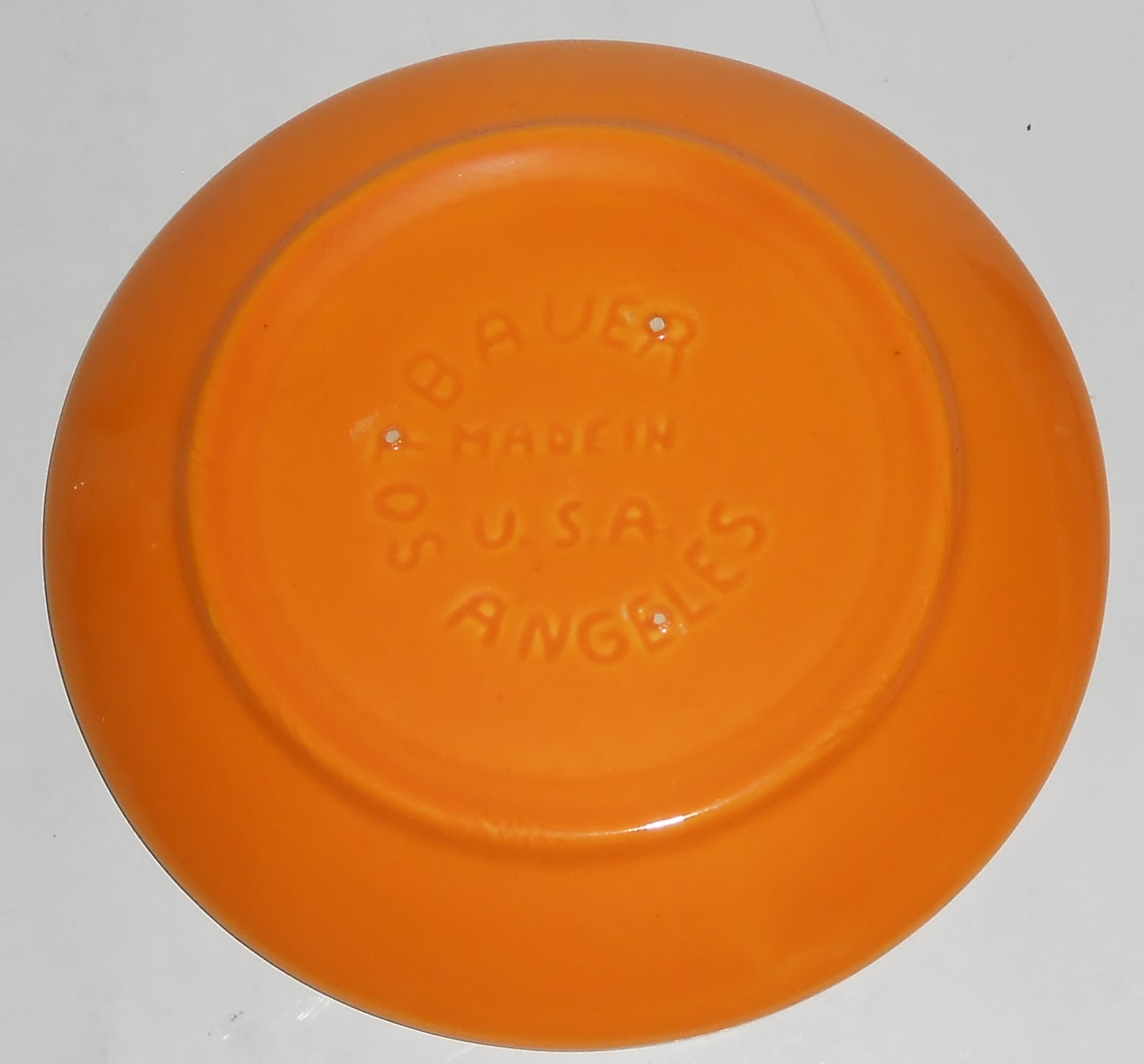 Bauer Pottery Mission Moderne Very Rare Papaya Bread