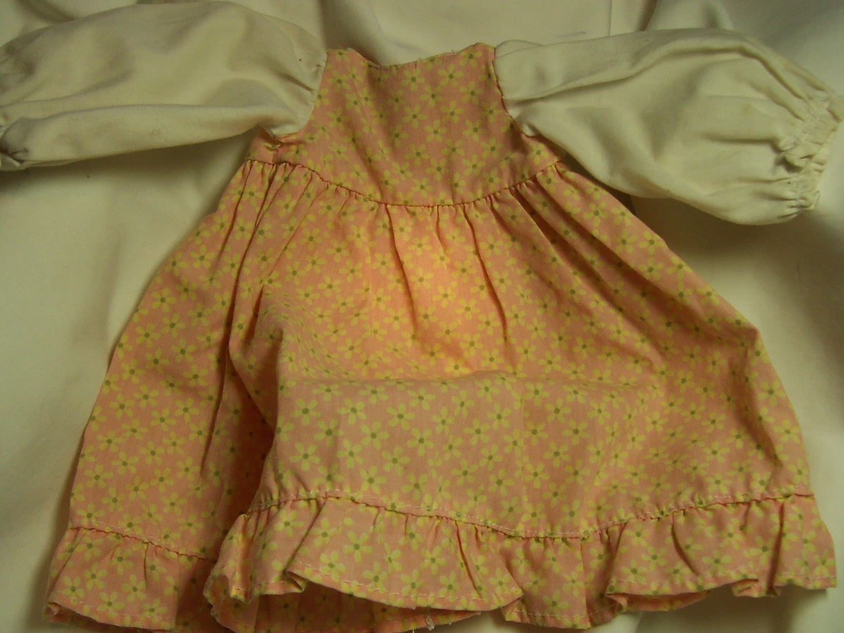 Doll Clothes Dress Calico 8 1/2 inch