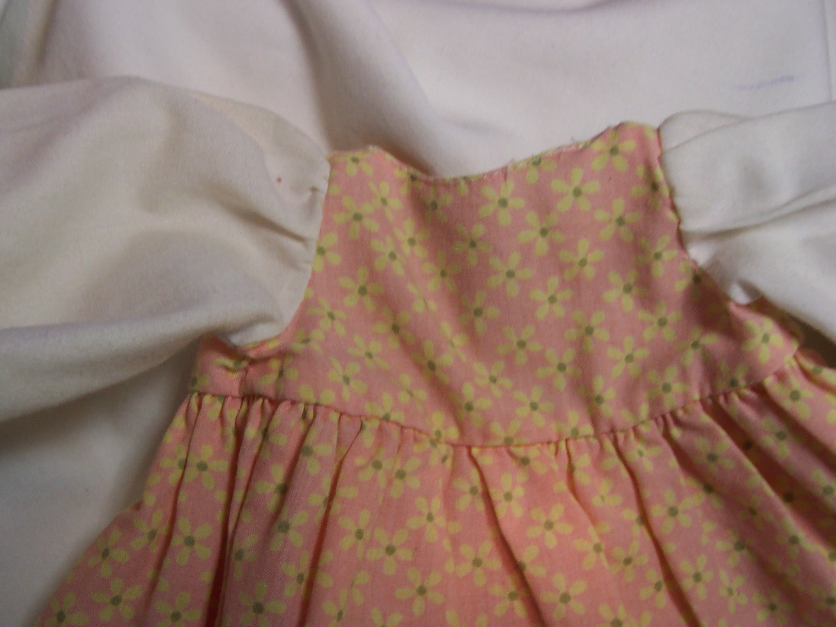 Doll Clothes Dress Calico 8 1/2 inch