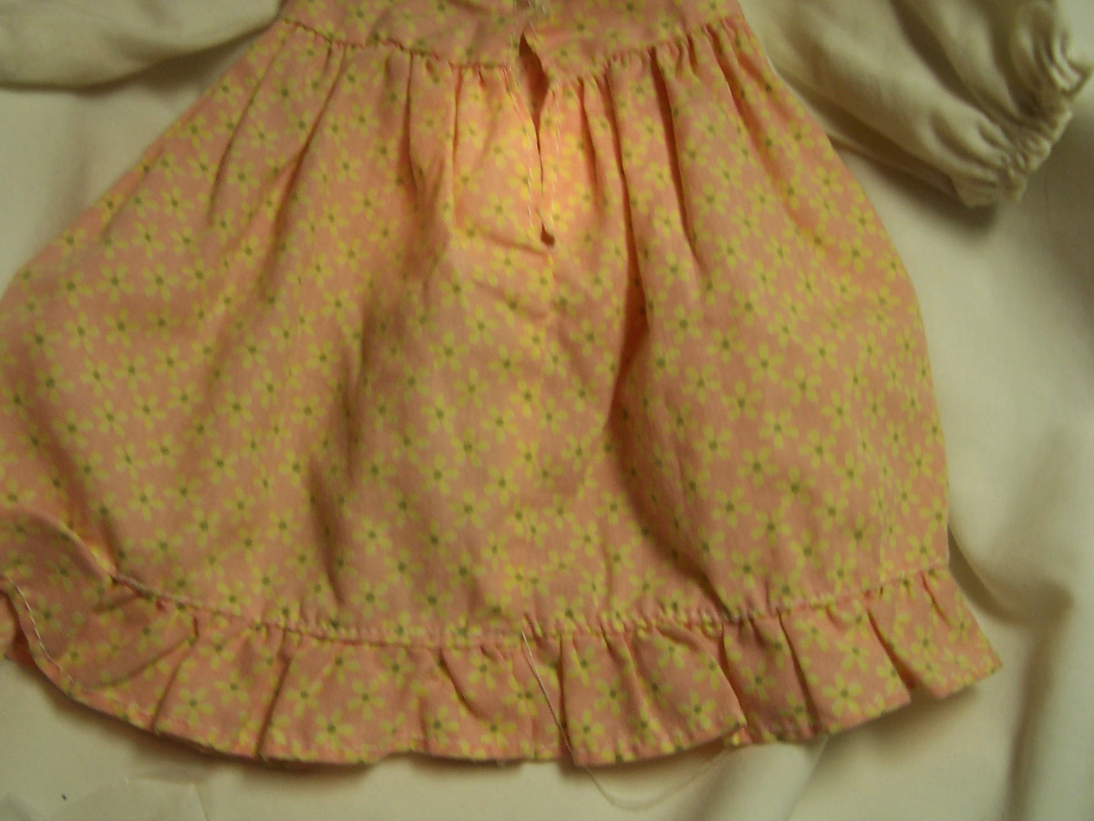 Doll Clothes Dress Calico 8 1/2 inch