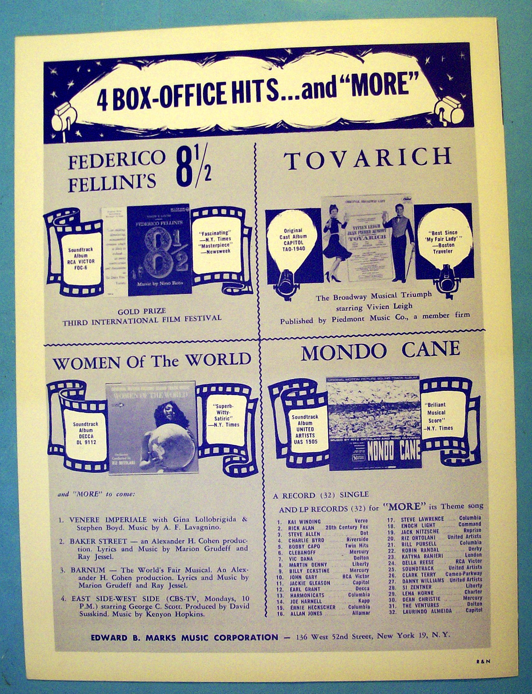 Sheet Music For 1963 More By M. Ciorciolini