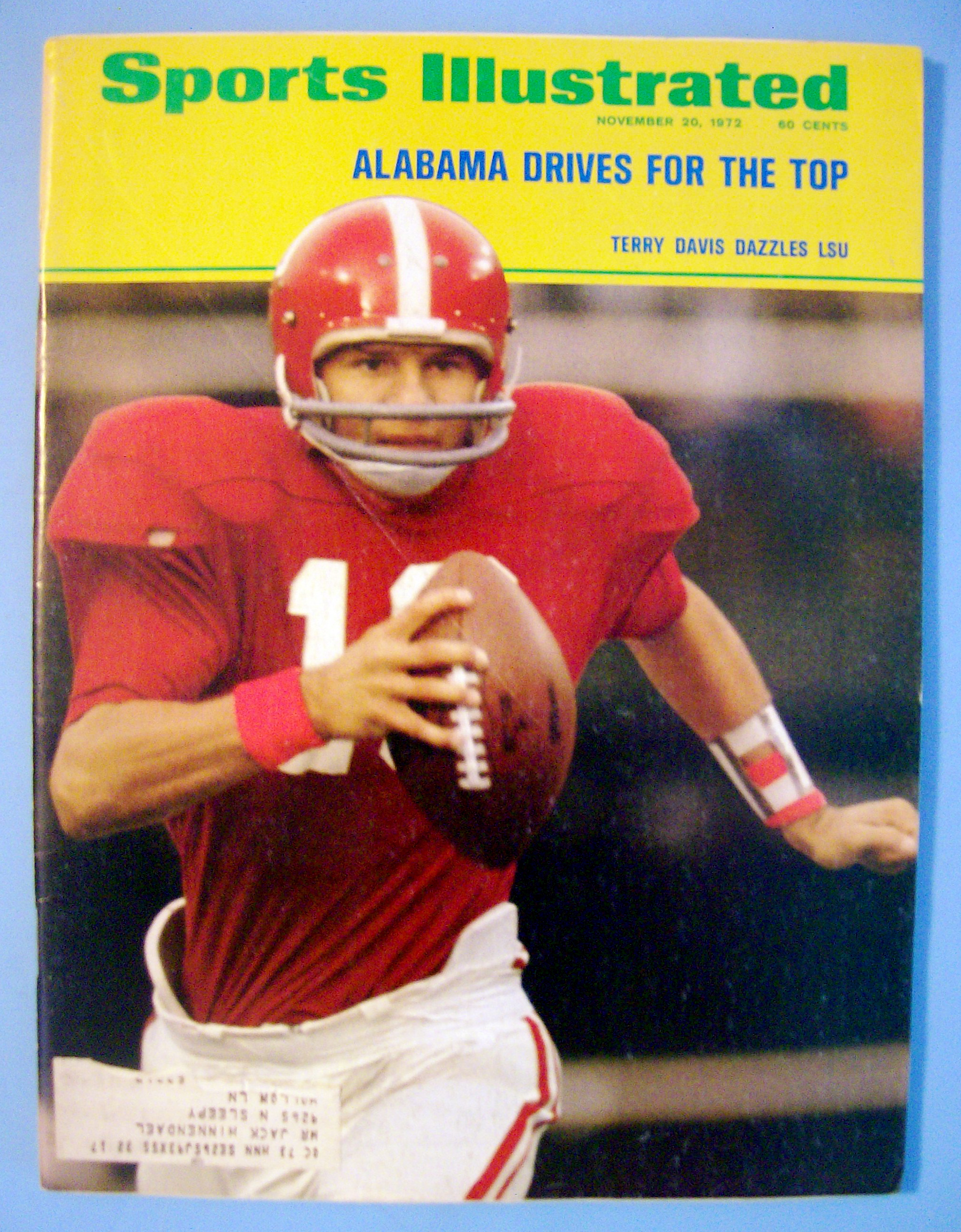 Sports Illustrated-November 20, 1972-Terry Davis & LSU
