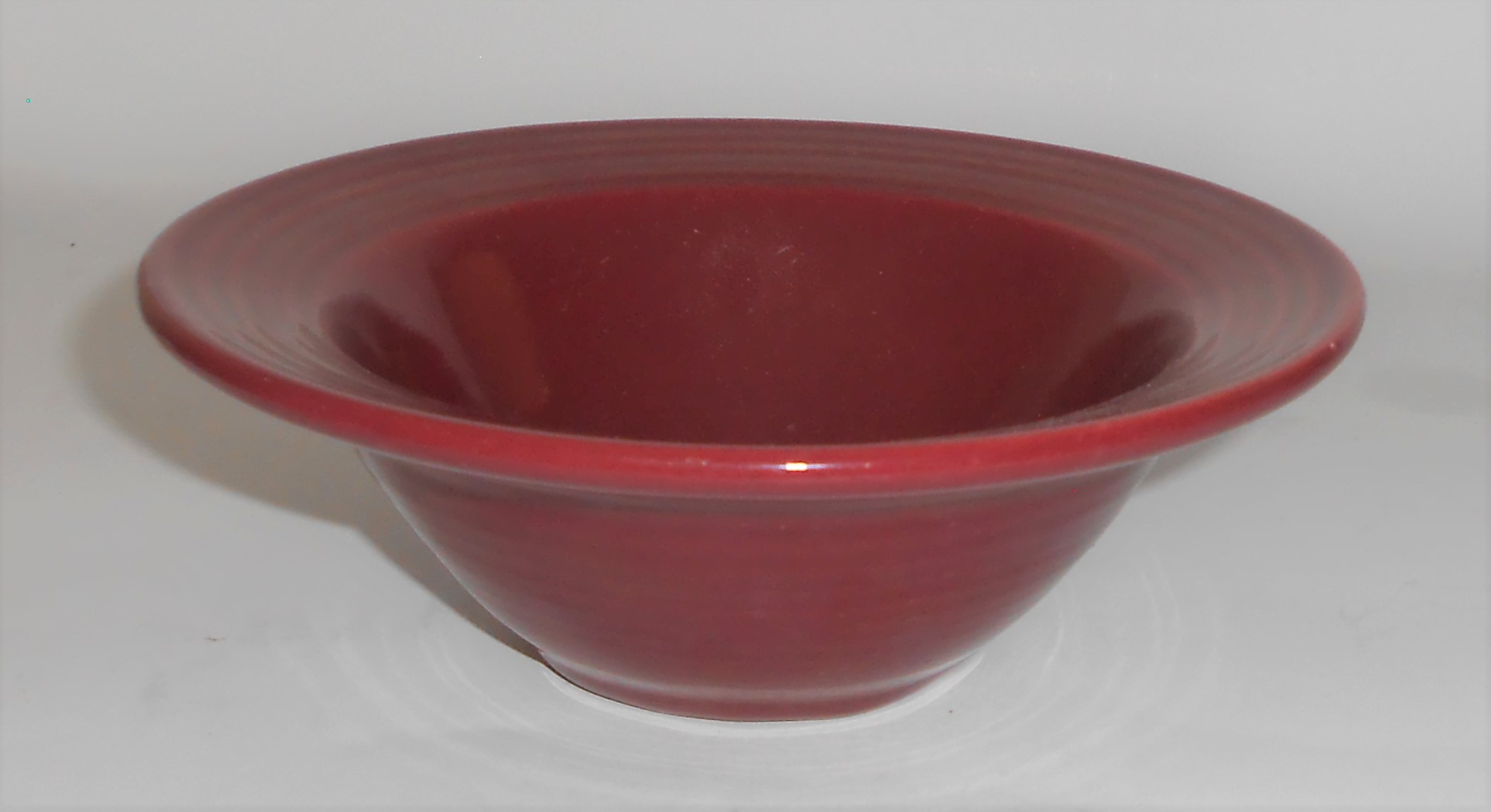 Bauer Pottery Monterey Burgundy Large Fruit Bowl