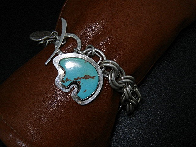 Silver Creations Sterling Silver Turquoise Charm