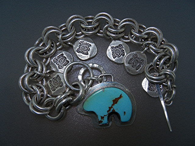 Silver Creations Sterling Silver Turquoise Charm