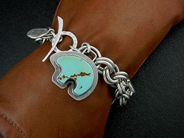 Silver Creations Sterling Silver Turquoise Charm