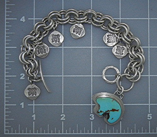 Silver Creations Sterling Silver Turquoise Charm
