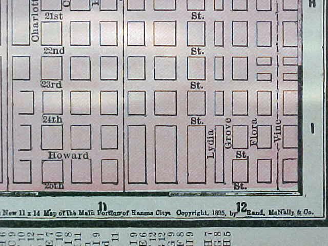 Map Arkansas & Kansas City 1907 Rand McNally