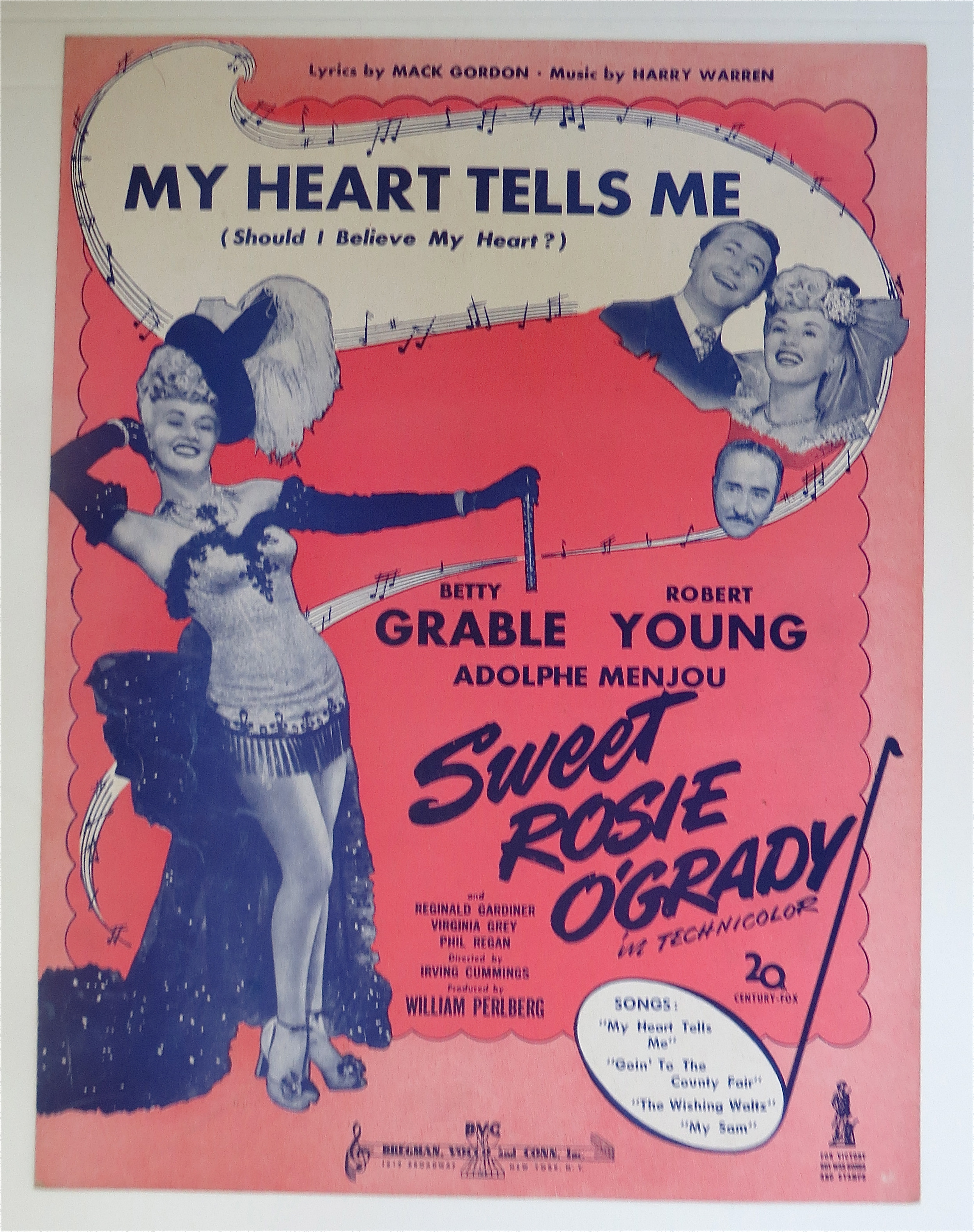 1943 My Heart Tells Me (Sweet Rosie) w/Betty Grable