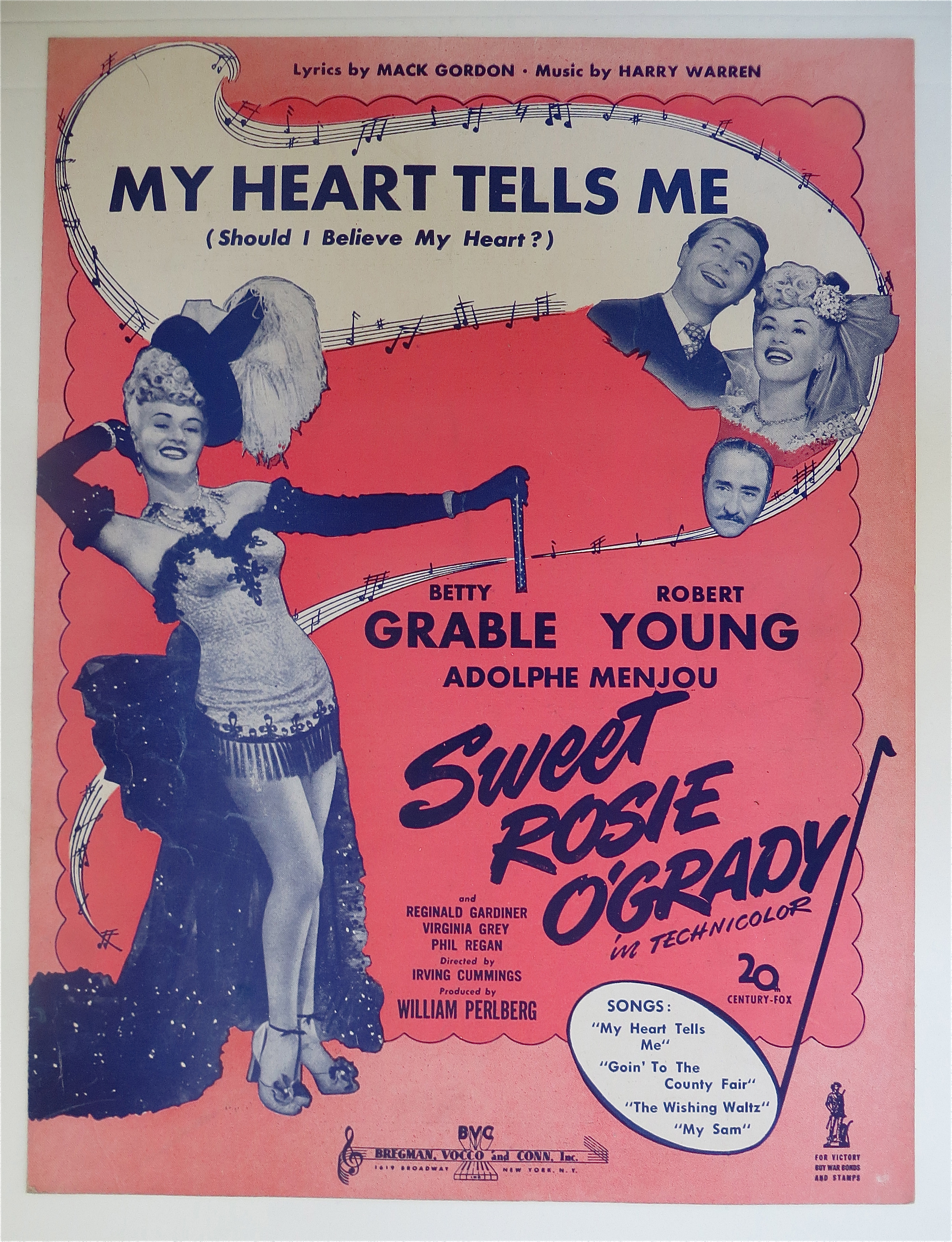 1943 My Heart Tells Me (Sweet Rosie) w/Betty Grable