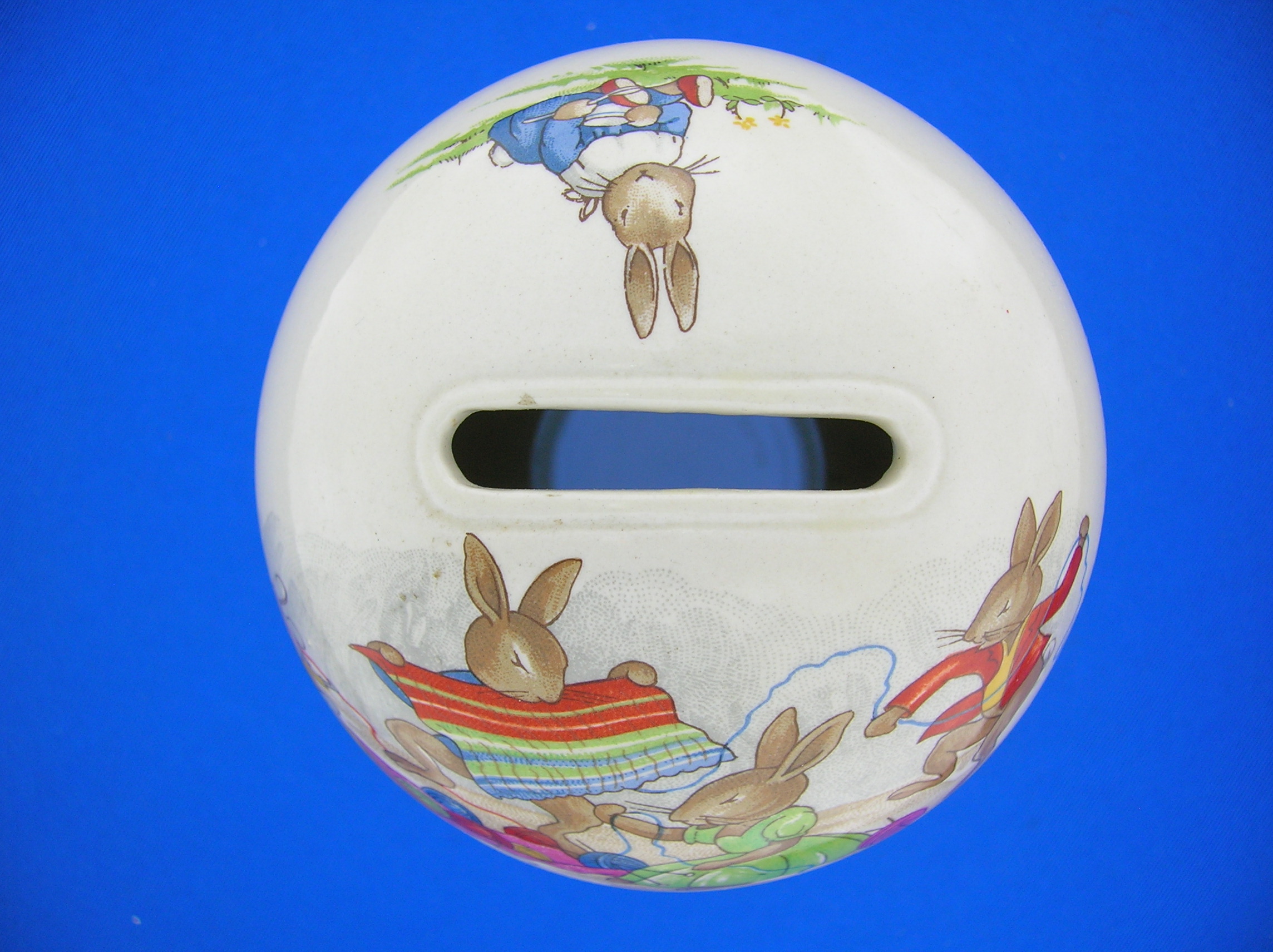 Money Bank - BUNNYKINS - Made in England, Royal Doulton