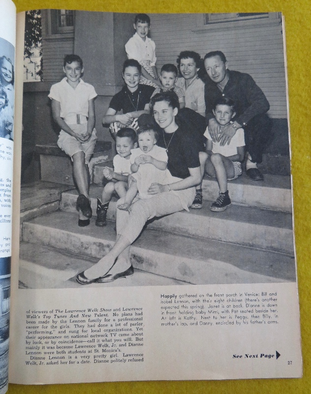 TV Radio Mirror Magazine March 1957 The Singing Lennon Sisters