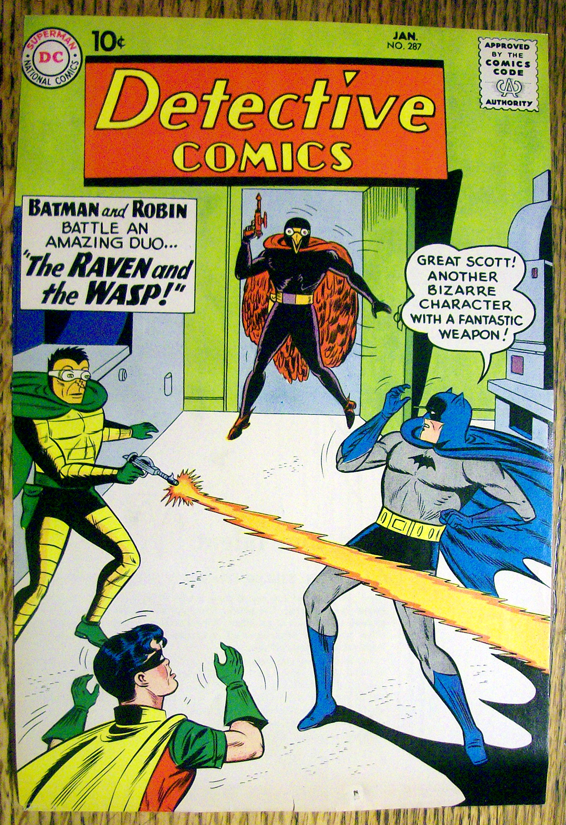 Detective Comics Cover-January 1960-Batman/Robin Cover