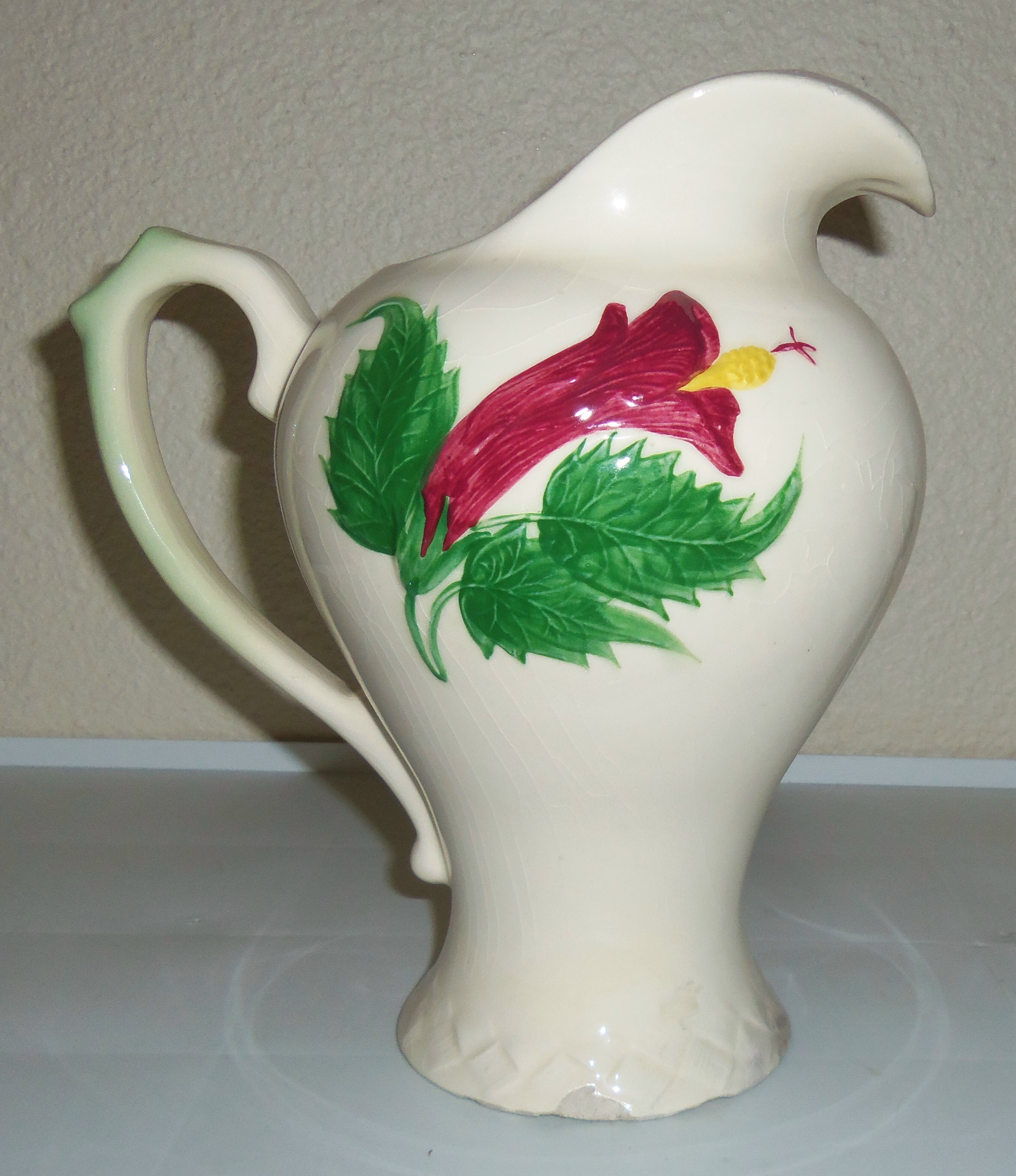Pacific Pottery Hibiscus Ice Water Pitcher!