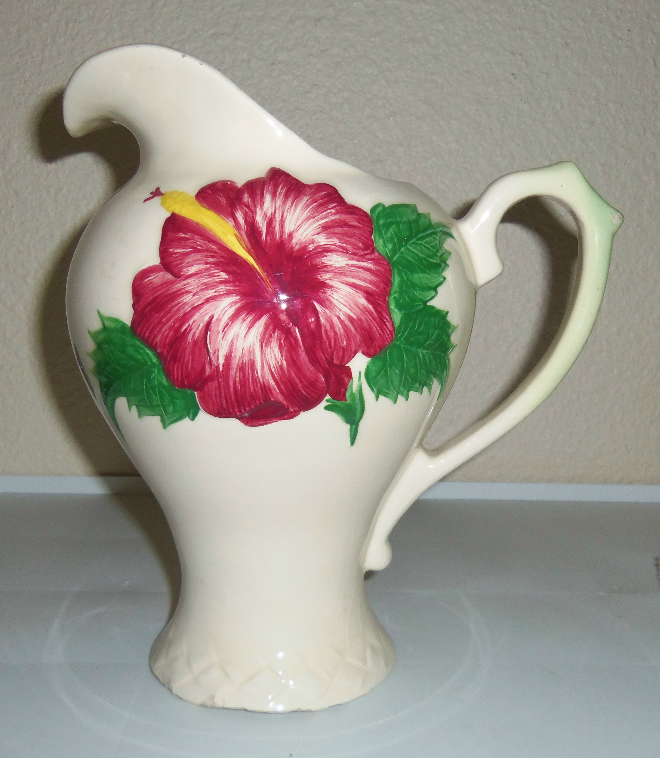 Pacific Pottery Hibiscus Ice Water Pitcher!