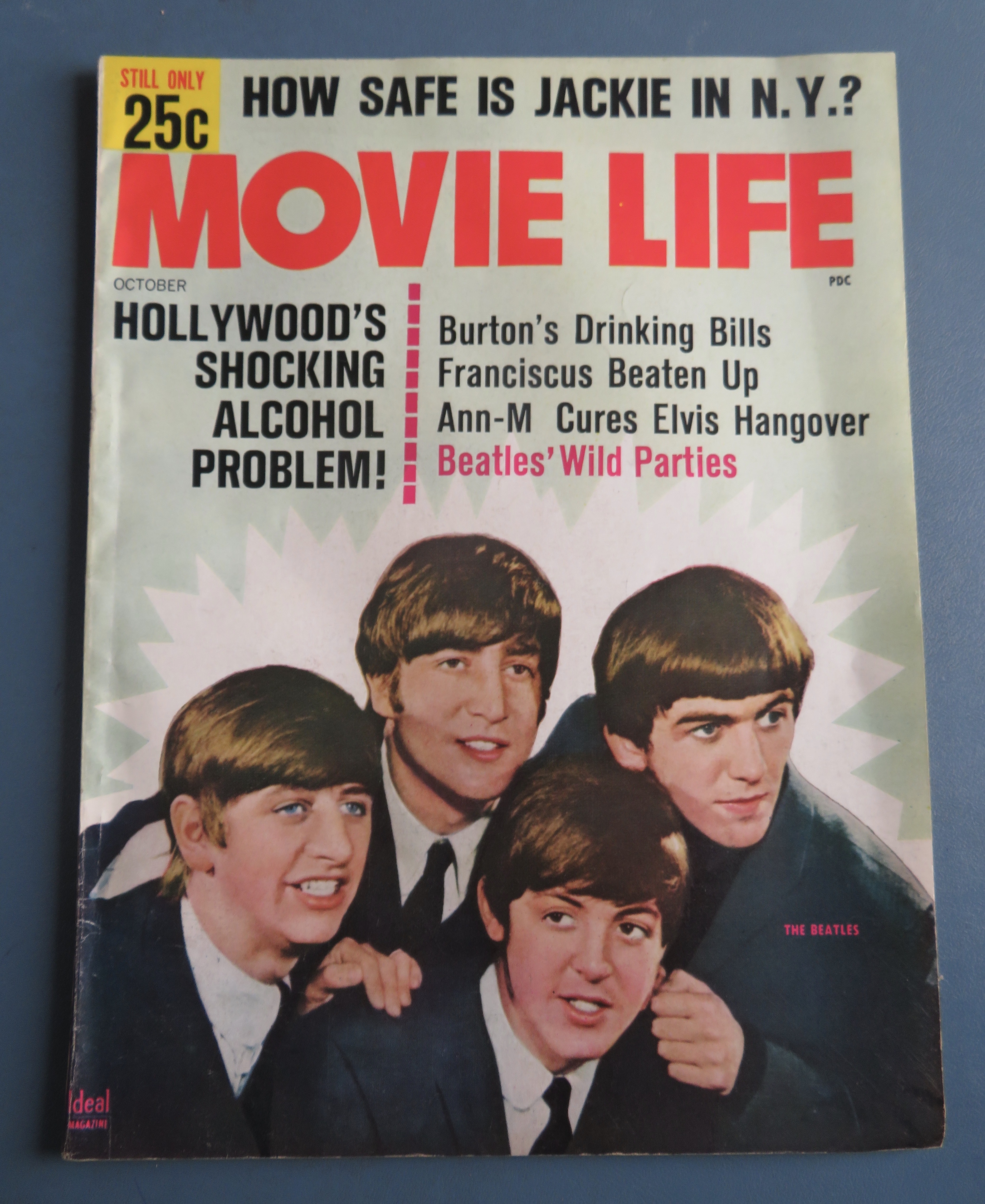 Movie Life Magazine October 1964 Beatles' Wild Parties
