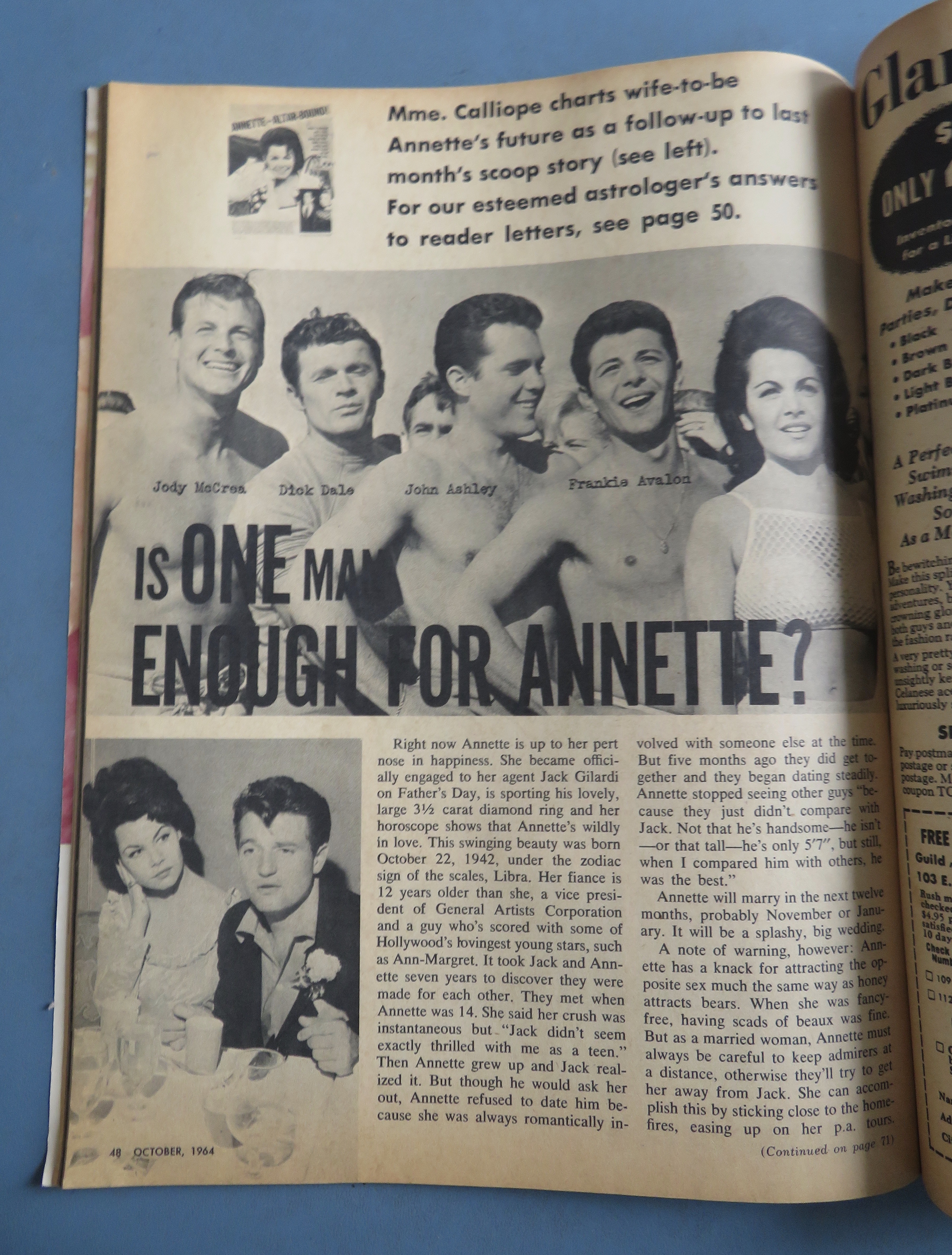 Movie Life Magazine October 1964 Beatles' Wild Parties