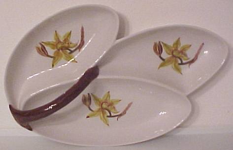 California Ceramics Orchard Ware Tiger Lily Tray!