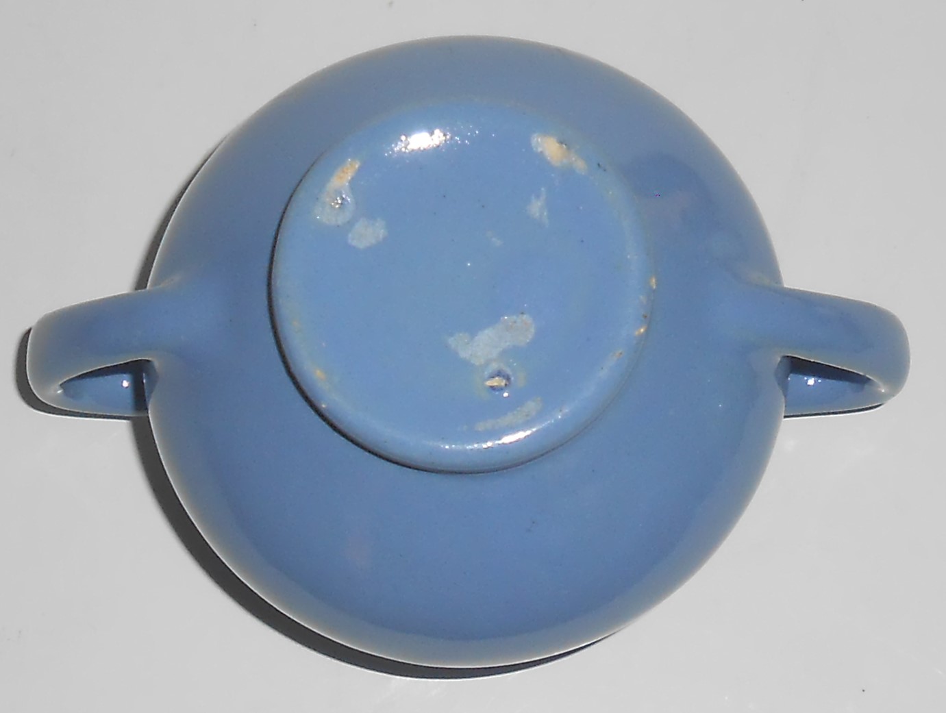 Bauer Pottery Plain Ware Delph Demitasse Sugar Bowl