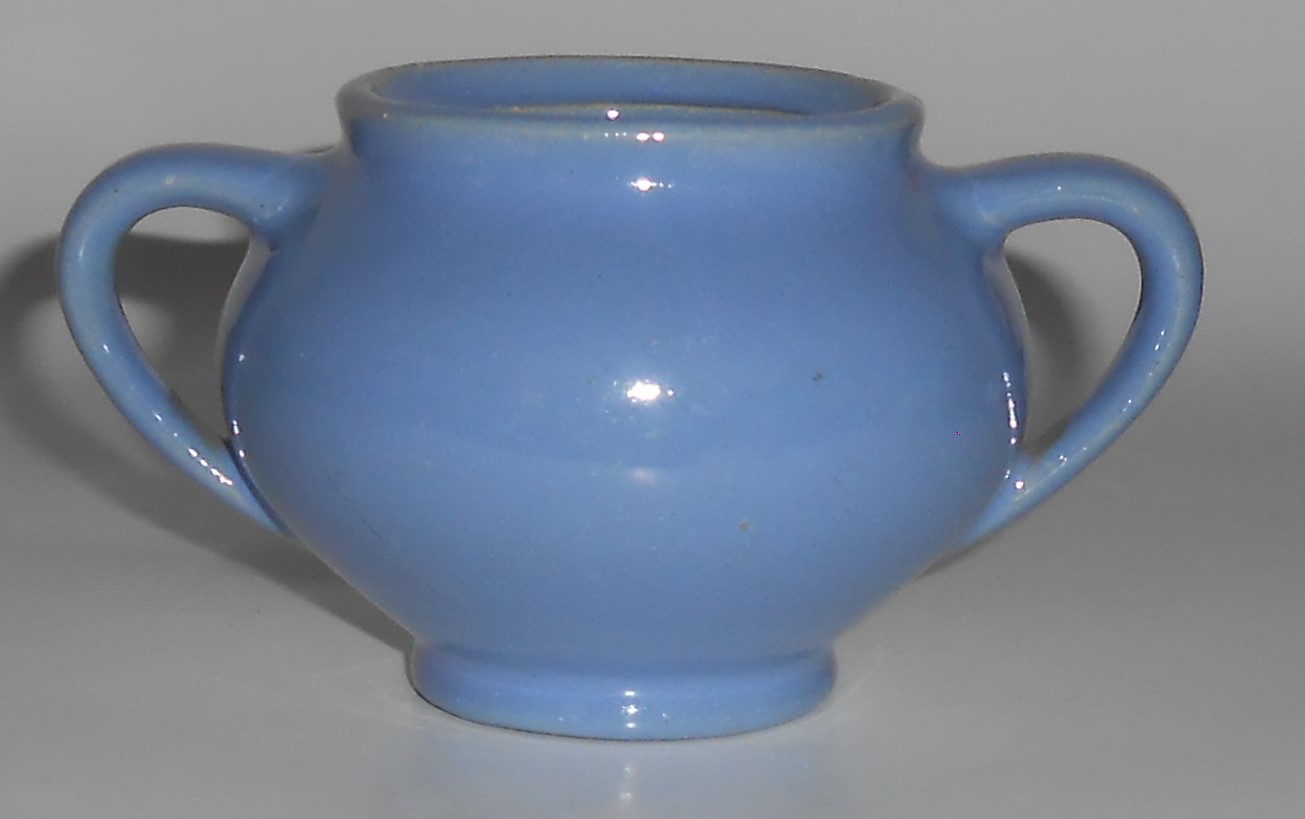 Bauer Pottery Plain Ware Delph Demitasse Sugar Bowl