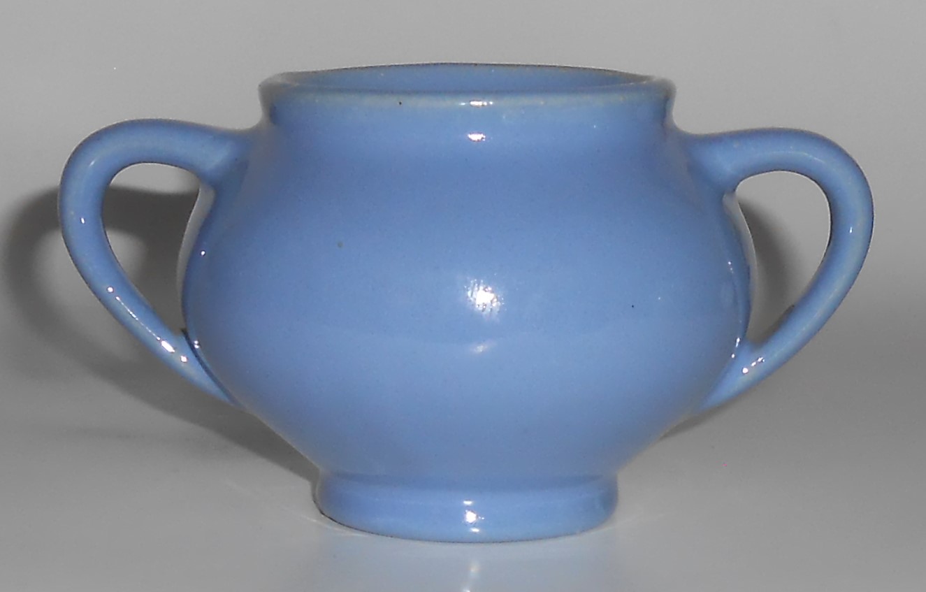 Bauer Pottery Plain Ware Delph Demitasse Sugar Bowl