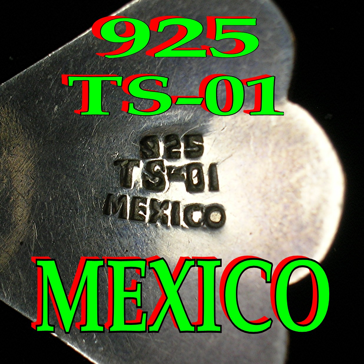 TaxcoSteling Silver and Turquoise Earrings TS-01 Mexico