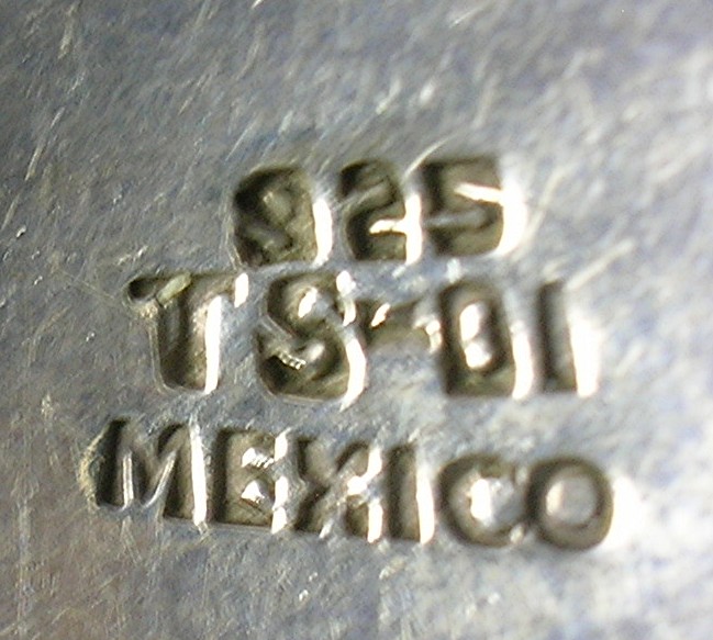 TaxcoSteling Silver and Turquoise Earrings TS-01 Mexico