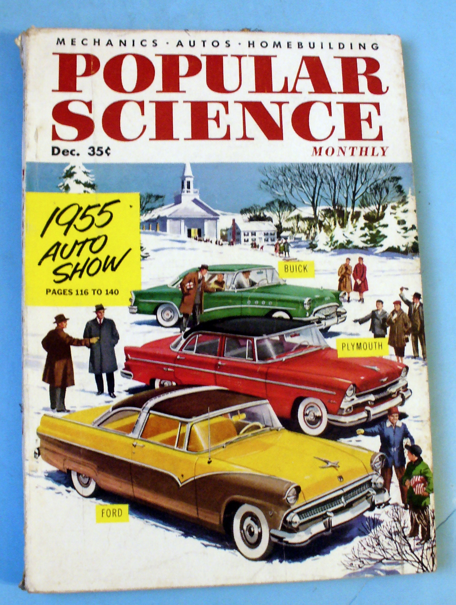 Popular Science-December 1954-1955 Auto Show