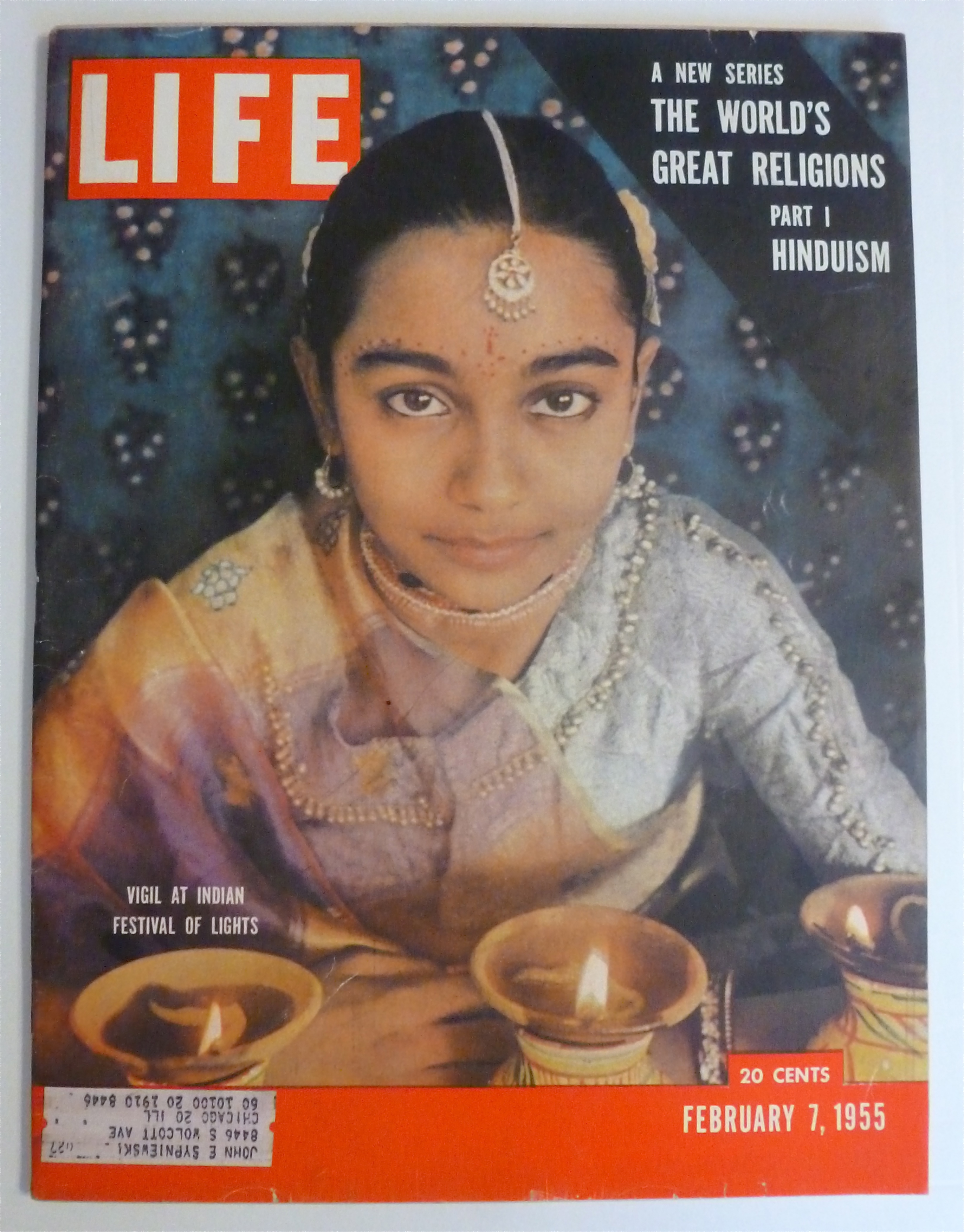 Life Magazine-February 7, 1955-Indian Festival