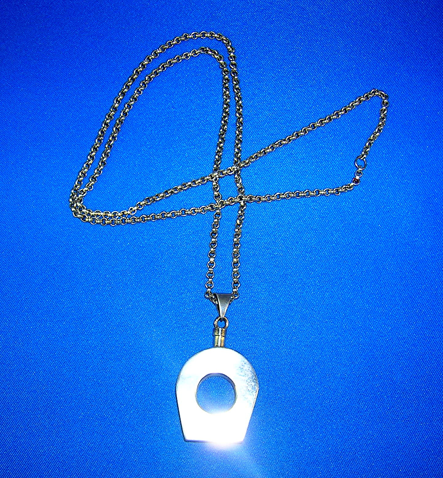 Sterling Silver belcher Chain Perfume Bottle Taxco Mexi