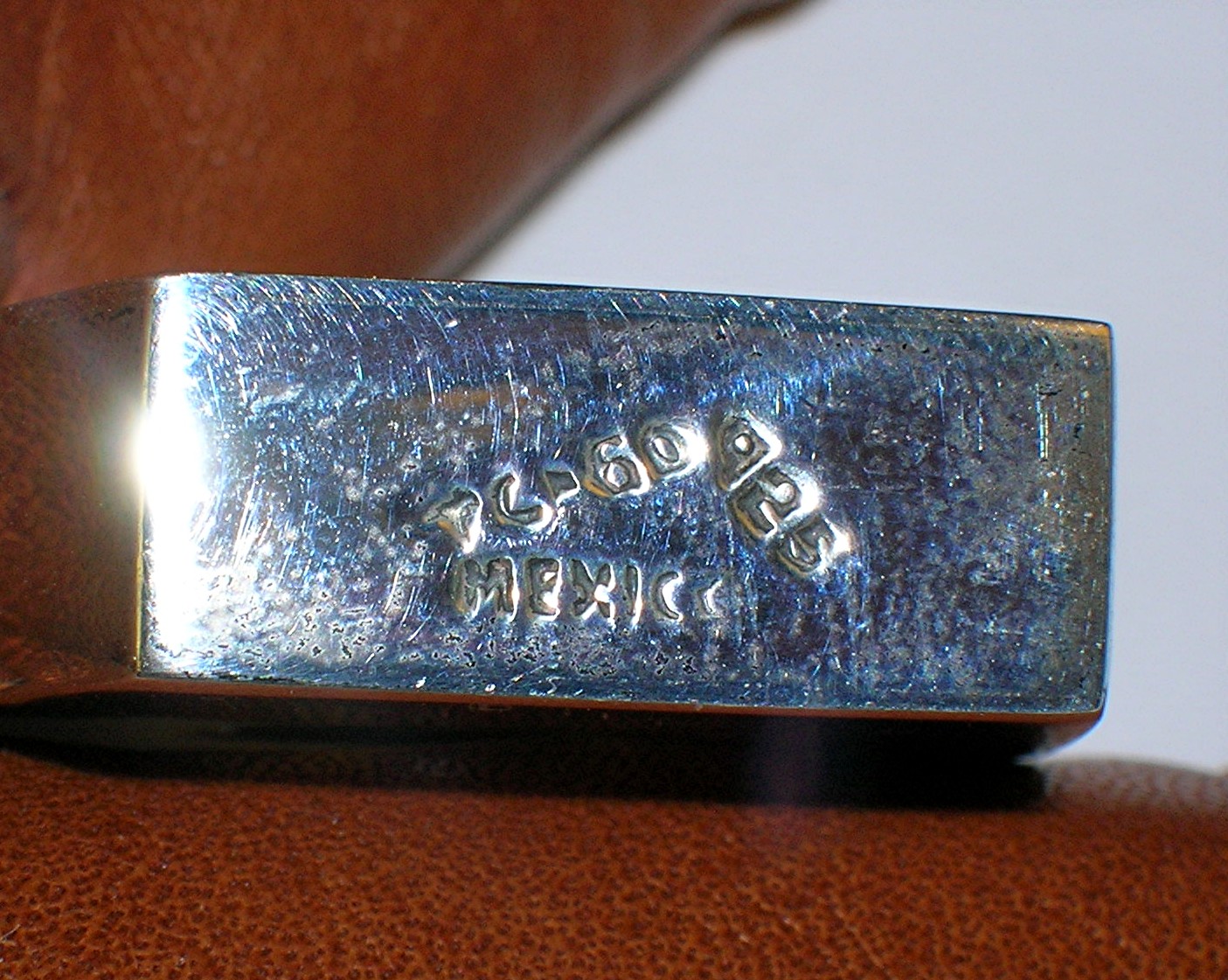 Sterling Silver belcher Chain Perfume Bottle Taxco Mexi