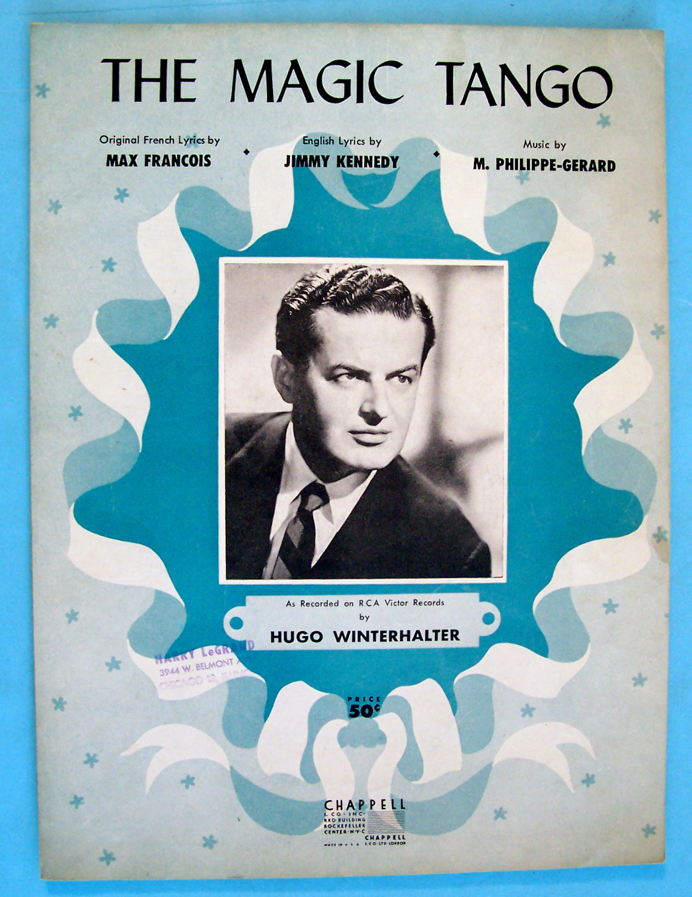 Sheet Music For 1954 The Magic Tango