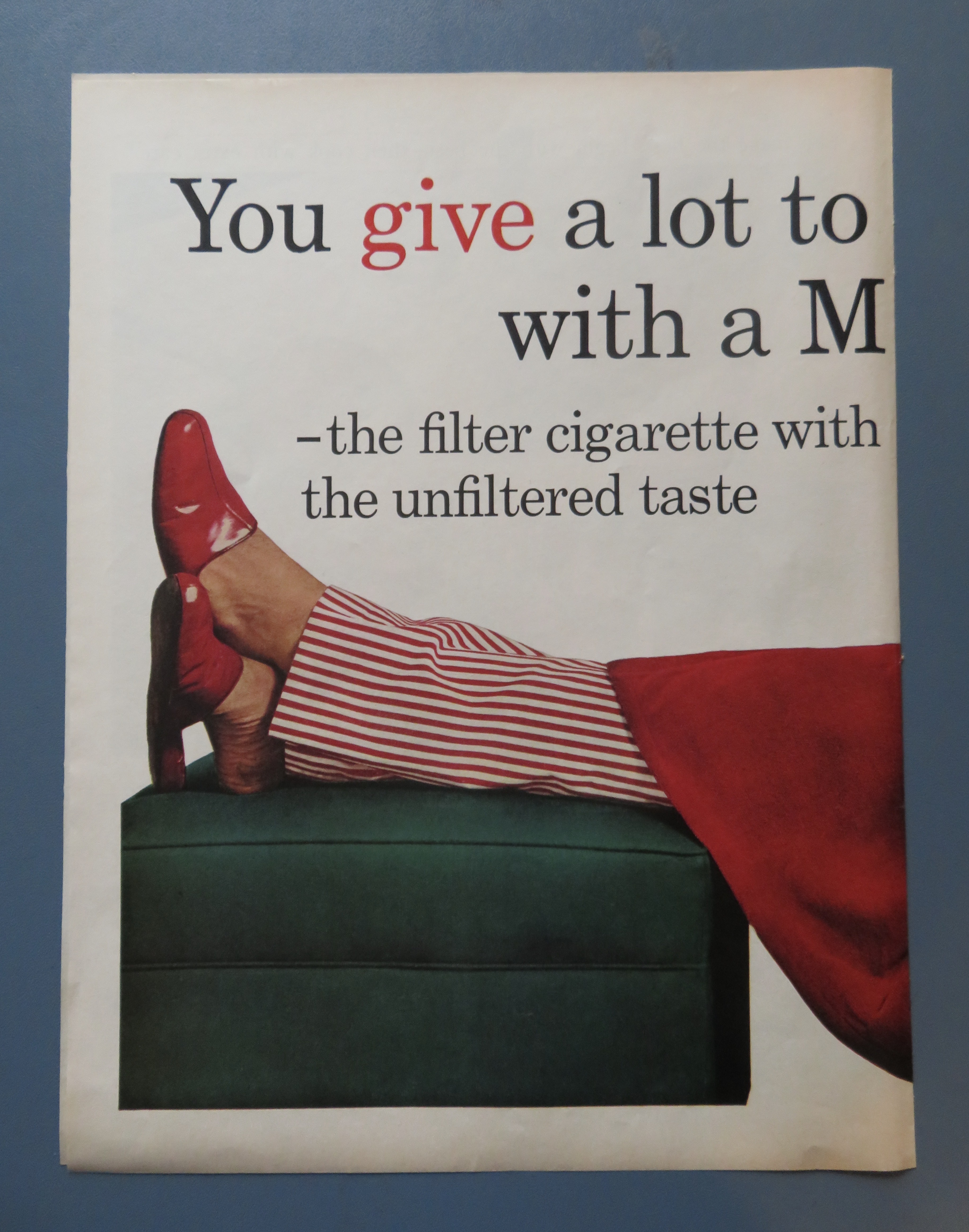 1961 Marlboro Cigarettes with Man Sitting in Recliner