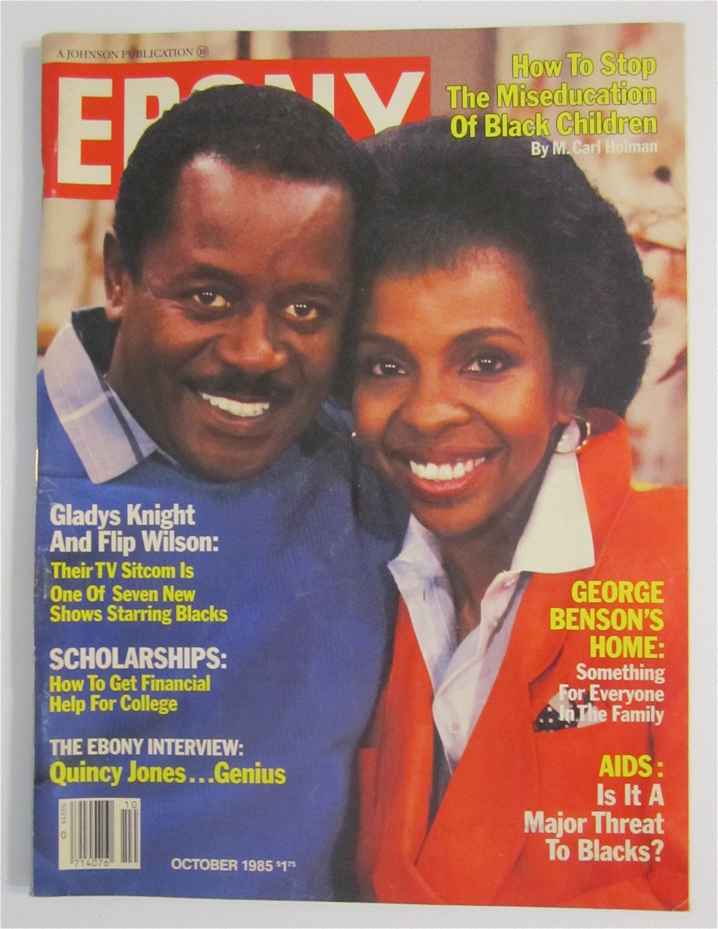 Ebony Magazine October 1985 Gladys Knight & Flip Wilson